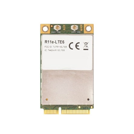MIKROTIK R11E-LTE6 MINIPCI-E CARD, CATEGORY 6 LTE, 2X UFL