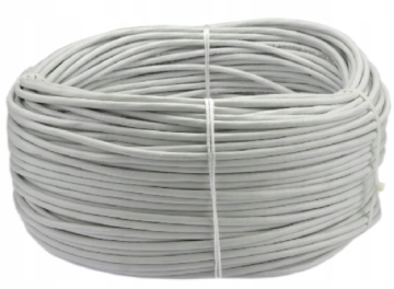 Kabel skrętka UTP kat. 5e DRUT 100m szary