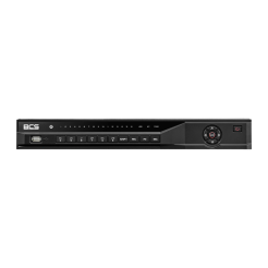 BCS-L-NVR1602-A-4KE-16P(2) - Rejestrator IP 16 kanałowy 2 dyskowy serii BCS LINE, rejestrator przystosowany do współpracy z kamerami o rozdzielczości maksymalnej 16Mpx. Wyjście wideo HDMI o rozdzielczości 4K, wbudowany 16 portowy switch PoE 802.3 af/at o