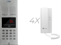 Genway WL-03NL-ZESTAW-4 Zestaw Domofonowy 4 Rodzinny Wl-03nl-v2 Polskie Komunikaty