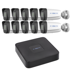 Monitoring IP VidiLine z 10 kamerami ViDi-IPC-24B i rejestratorem IP