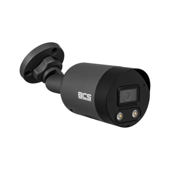 BCS-P-TIP25FSR3L2-Ai2-G - Kamera IP tubowa 5Mpx, przetwornik 1/2.7", obiektyw 2.8 mm, promiennik IR 30m, światło białe z serii BCS Point.