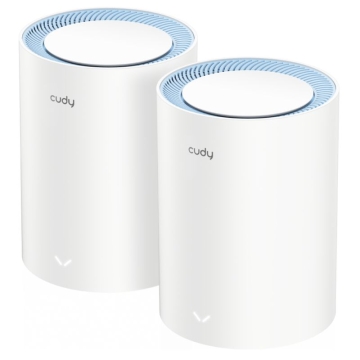 DOMOWY SYSTEM WI-FI MESH M1200(2-PACK) 2.4   GHz, 5   GHz, 300   Mb/s + 867   Mb/s CUDY