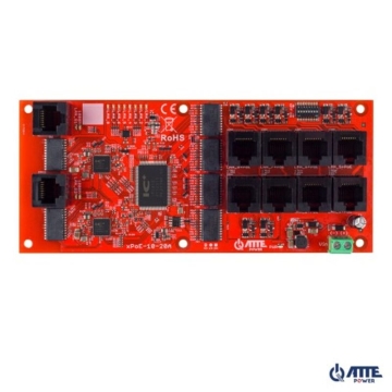 xPoE-10-20A-OF Switch PoE 10 portowy 8P+2G
