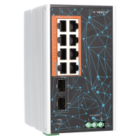 Vidiline VIDI-DG0802G Switch 8xPoE 1gb/s na Szynę Din 2xSFP PoE