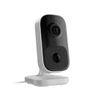 Ajax IndoorCam White – Kamera Wewnętrzna Wi-Fi 4 MP 2K, AI, Czujnik PIR, HDR, IR 8 m, Dwukierunkowe Audio, Jeweller/Wings – 111566.303.WH1