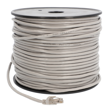 BestLan Patchcord Kabel sieciowy UTP RJ45 Kategoria 5e Szary 100m