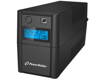 UPS POWER WALKER LINE-INTERACTIVE 650VA 2X 230V PL OUT, RJ11 IN/OUT, USB, LCD,