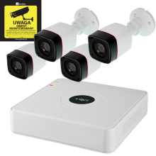 Gotowy Zestaw Monitoring Rejestrator 4x Kamera FULL HD Dysk 1TB