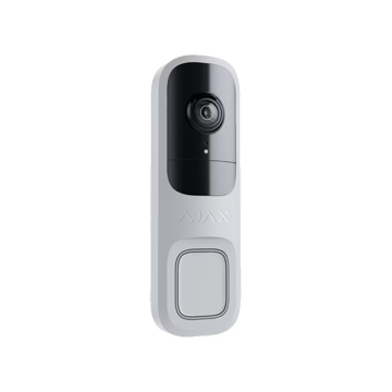 Ajax DoorBell Grey – Szary Wideodomofon Wi-Fi 4 MP 2K z AI, PIR, HDR, IR 6 m, Dwukierunkowe Audio, Jeweller/Wings, IP54 – 66393.125.GR1