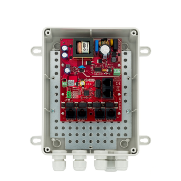 IPB-5-10A-M2 Zestaw do 5 kamer IP switch PoE 5P + 1UP, Obudowa ABOX-M2