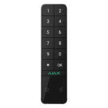 Ajax KeyPad Outdoor Jeweller Bezprzewodowa klawiatura czarna zewnętrzna/wewnętrzna, pass tag, kod