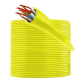 BestLan Patchcord Kabel sieciowy UTP RJ45 Kategoria 5e Żółty 100m - 2