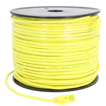 Patchcord BESTLAN kabel sieciowy LAN RJ-45 UTP kat. 5e Żółty 100 metrów