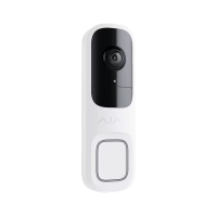 Ajax DoorBell White – Biały Wideodomofon Wi-Fi 4 MP 2K z AI, PIR, HDR, IR 6 m, Dwukierunkowe Audio, Jeweller/Wings, IP54 – 66390.125.WH1
