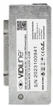 Elektrozaczep Rewersyjny NO DC/AC 12V 0,21A VIDI-AC-EZ3