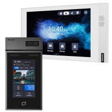 Zestaw Wideodomofonowy Jednorodzinny Akuvox Panel S535 + Biały Monitor S562W Wi-Fi Linux PoE