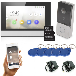 Wideodomofon bezprzewodowy Wi-Fi z monitorem 7 Cali + GRATIS karta 32 GB Hikvision