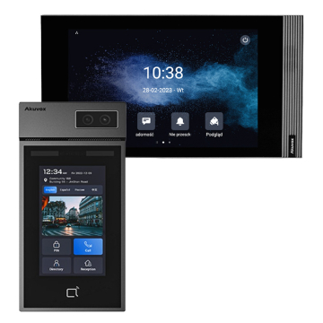 Zestaw Wideodomofonowy Jednorodzinny Akuvox Panel S535 + Monitor S562 Linux PoE
