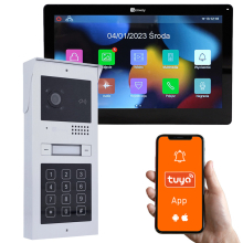 Genway F-C52V13C - Zestaw wideodomofonowy jedno lub dwu rodzinny 7" WiFi Tuya