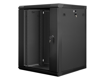 SZAFA INSTALACYJNA WISZĄCA 19" 15U 600X600 CZARNA LANBERG (FLAT PACK)