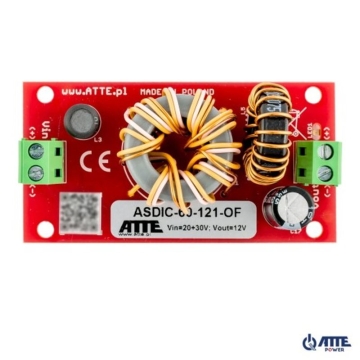 ASDIC-60-121-OF Izolowana przetwornica obniżająca napięcie do 12V