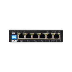 BCS-B-SP0402 - 6 portowy switch (4×PoE) 100Mbps z 4 trybami pracy