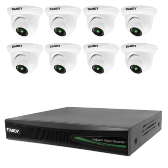 ZESTAW MONITORINGU TIANDY 8 KAMERY FULL HD
