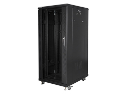 SZAFA INSTALACYJNA STOJĄCA 19" 27U 600X800 CZARNA LANBERG (FLAT PACK)