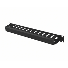 Organizer kabli RACK 19" 1U z zaślepką ViDiLine VIDI-R19-G2-1U czarny