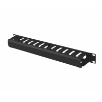 Organizer kabli RACK 19" 1U z zaślepką ViDiLine VIDI-R19-G2-1U czarny