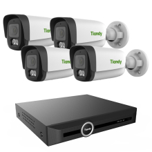 Gotowy zestaw monitoringu 8Mpx 4 Kamery IP Rejestrator 20 Kanałowy 4K