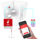 KALER system przywoławczy - zestaw do WC dla osób niepełnosprawnych + ALARM na Smartfona - 2