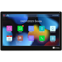 Genway F-V14-2W-BL Monitor Czarny Slim Wideodomofonowy Dotykowy 10" WiFi Tuya Smart