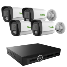 Gotowy zestaw monitoringu 8Mpx 4 Kamery IP Rejestrator 20 Kanałowy 4K