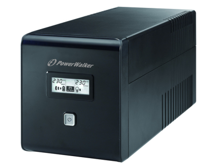 UPS POWER WALKER LINE-INTERACTIVE 1000VA 2X SCHUKO + 2XIEC OUT, RJ11/RJ45 IN/OUT, USB, LCD
