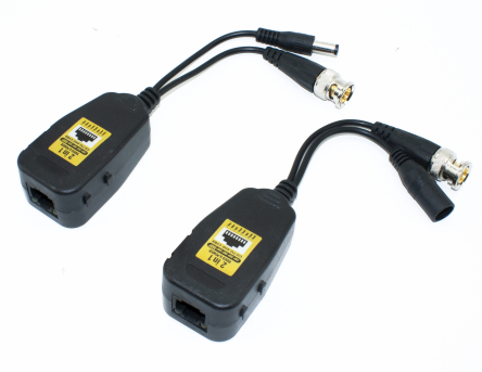 WIDEO BALUN RJ45 Z ZASILANIEM - KOMPLET