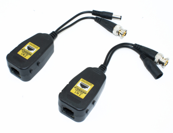 WIDEO BALUN RJ45 Z ZASILANIEM - KOMPLET