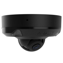 Ajax DomeCam Mini HL 8 MP 4 mm Black – Kamera IP Kopułkowa 4K PoE, AI, IR + LED 15 m, True WDR – 126274.214.BL1