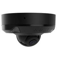 Ajax DomeCam Mini HL 8 MP 4 mm Black – Kamera IP Kopułkowa 4K PoE, AI, IR + LED 15 m, True WDR – 126274.214.BL1