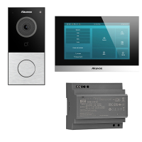Zestaw Wideodomofonowy Akuvox Panel E12S Srebrny + Monitor C313W-LP-2