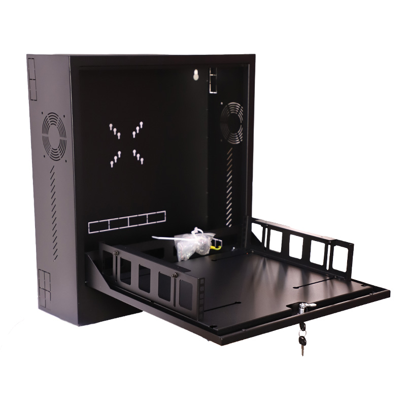 Płytka szafa RACK 19 cali 2U na rejestrator ViDiLine VIDI-R19-200-WS 200 mm czarna