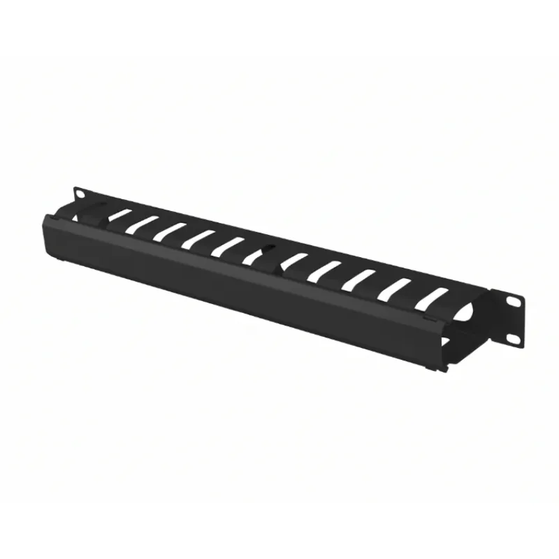 Organizer kabli RACK 19 cali 1U z zaślepką ViDiLine VIDI-R19-G2-1U czarny
