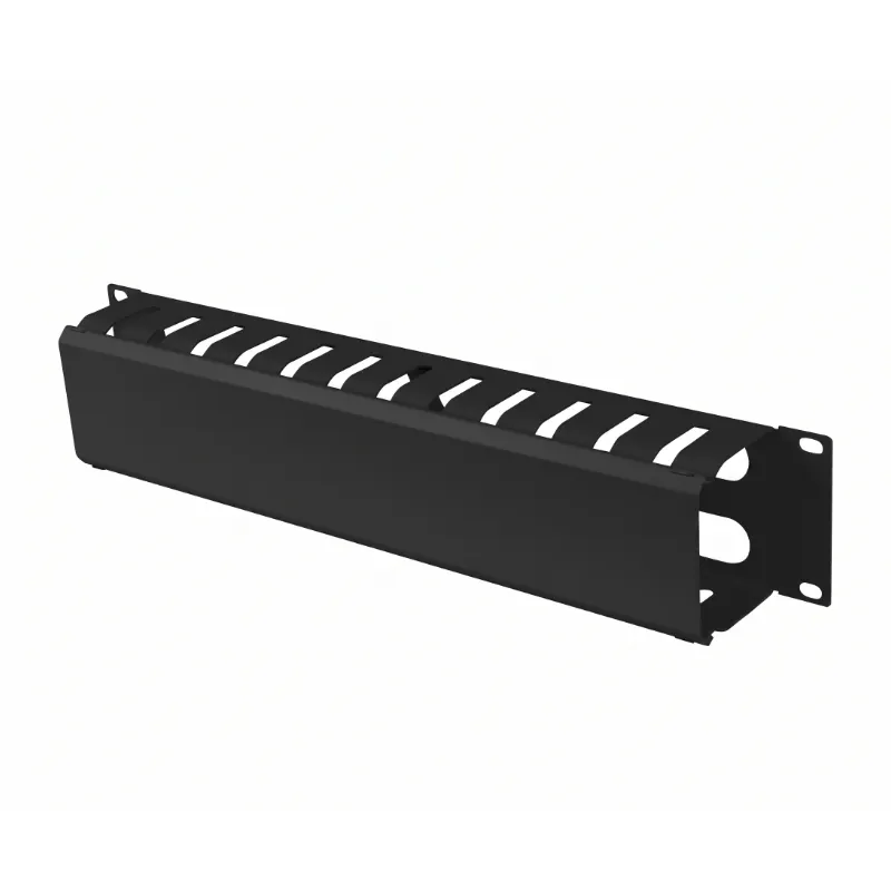 Organizer kabli RACK 19 cali 2U z zaślepką ViDiLine VIDI-R19-G2-2U czarny