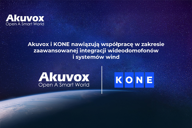 Akuvox i KONE łączą siły – nowy standard integracji wideodomofonów i wind