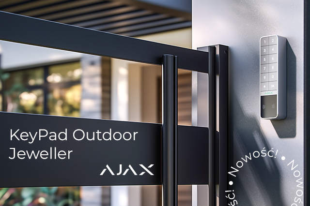 KeyPad Outdoor Jeweller – pierwsza bezprzewodowa klawiatura Ajax do użytku zewnętrznego