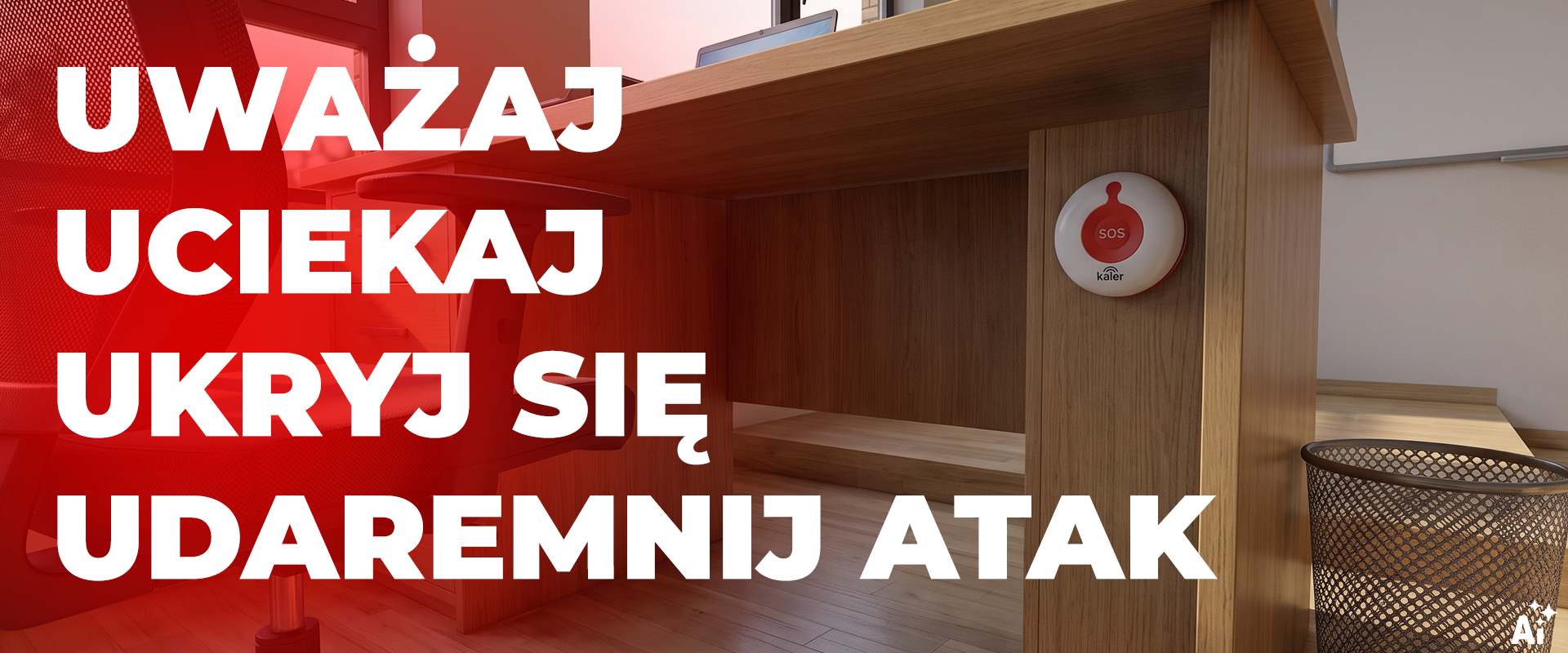 KALER SOS – zasada 4U: Uważaj, uciekaj, ukryj się, udaremnij atak